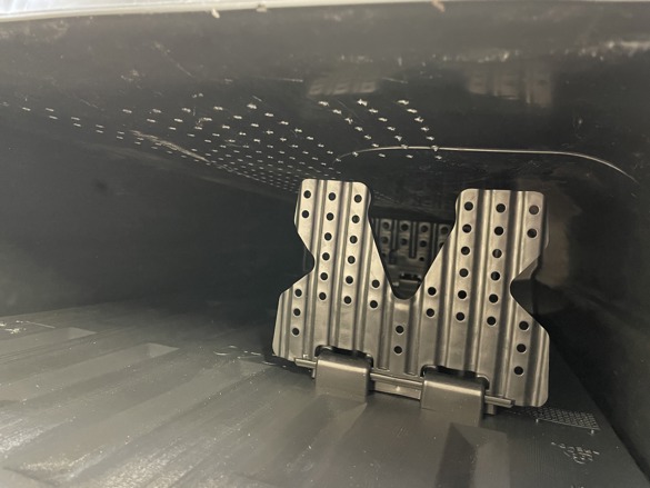 Bild på hur frys- och torkhyllan ser ut inuti kärlet