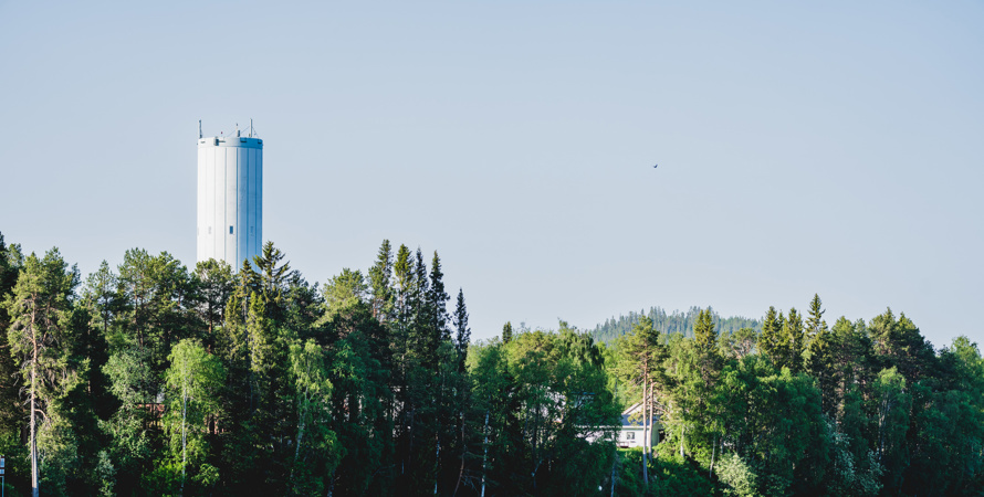 Vattentornet i Sorsele.